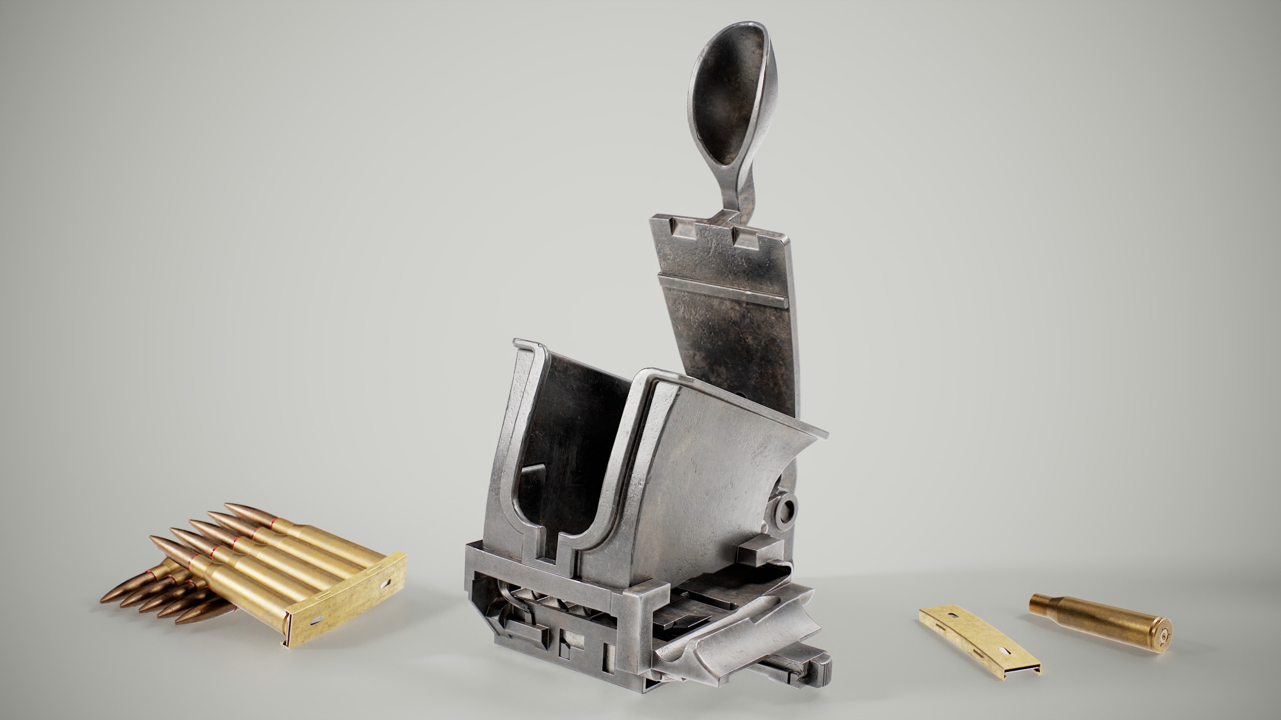 Type 11 Light Machine Gun Low-poly 3D model_10