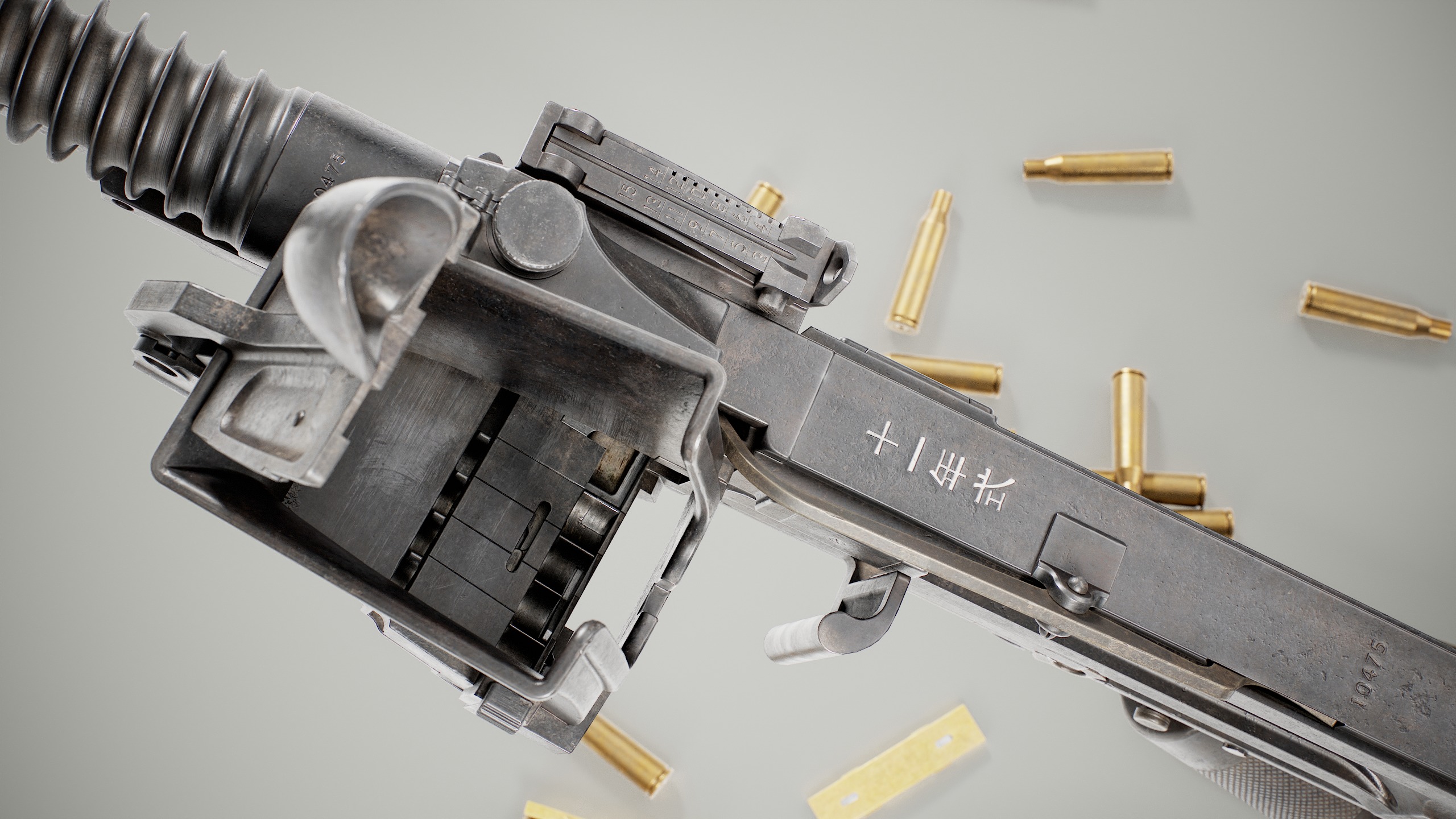 Type 11 Light Machine Gun Low-poly 3D model_9