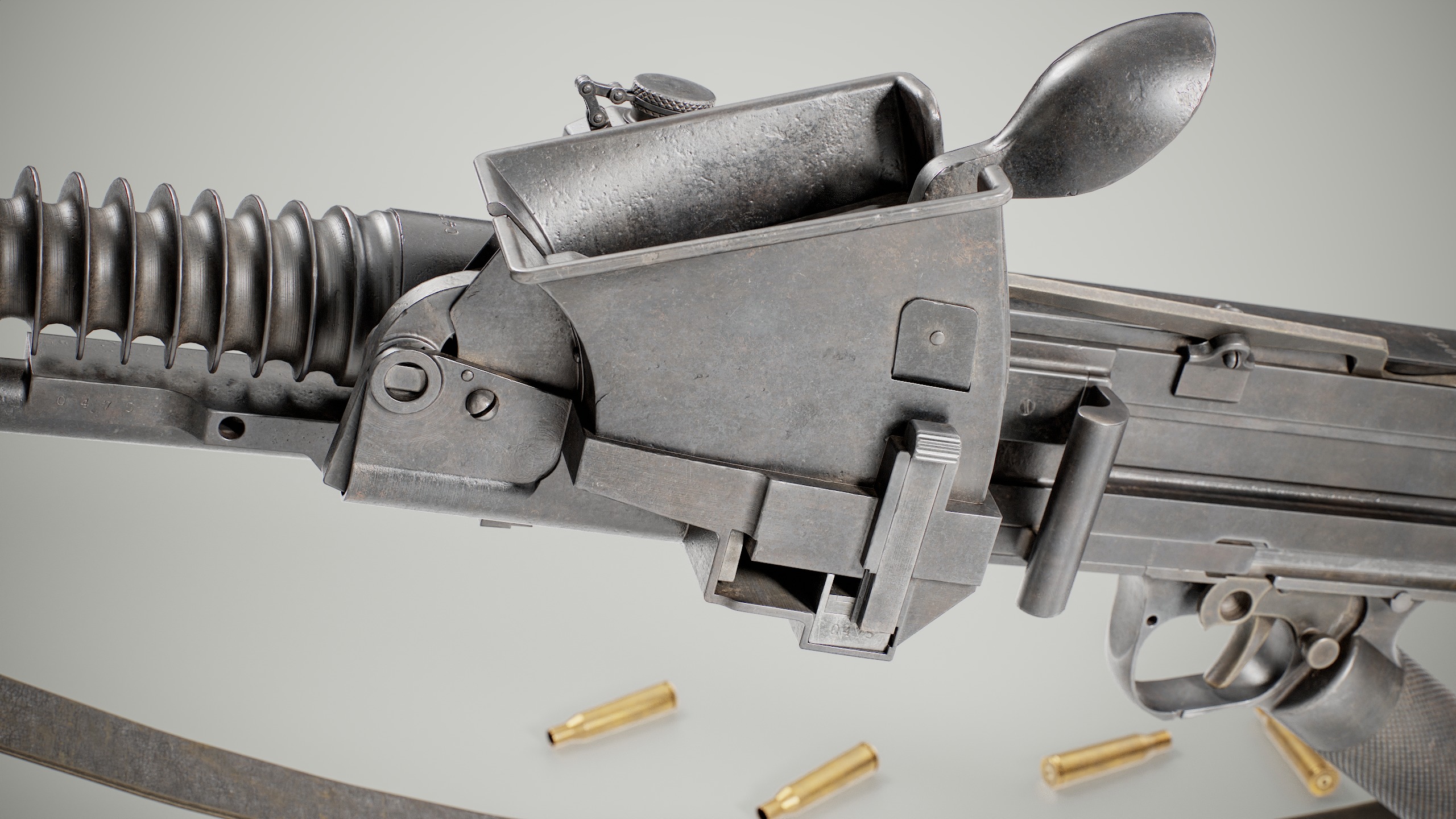 Type 11 Light Machine Gun Low-poly 3D model_7