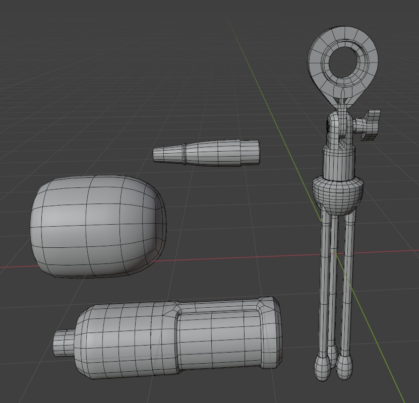 Mano Microphone 3D model_4