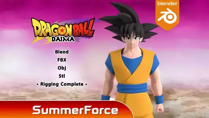 Son Goku - Dragonball Daima 3D model Son Goku - Dragonball Daima 3D model