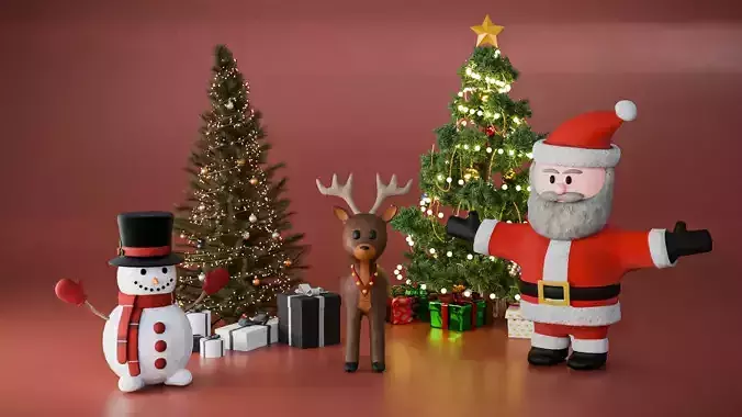 Christmas 3D Model Pack 