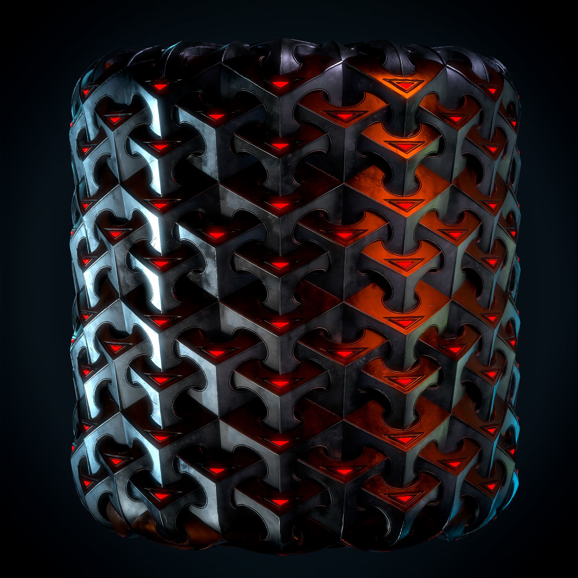 Hard Surface material - VOL 02 - Maps - SBsar Texture_3