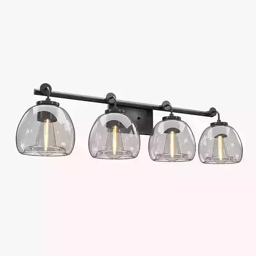 Caisson 4-Light Bathroom Vanity Wall Light