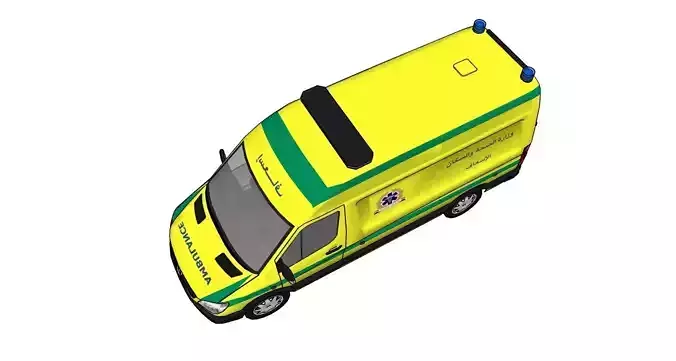 Egypt Ambulance Vehicle 3D model