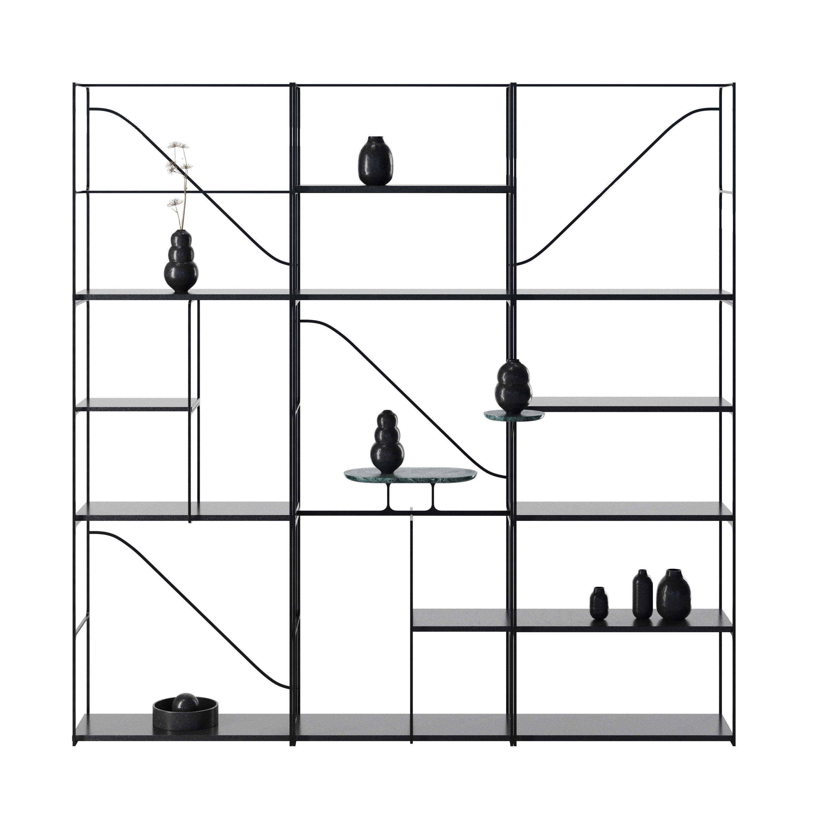 Etna bookshelf by Lithea 3D model_1