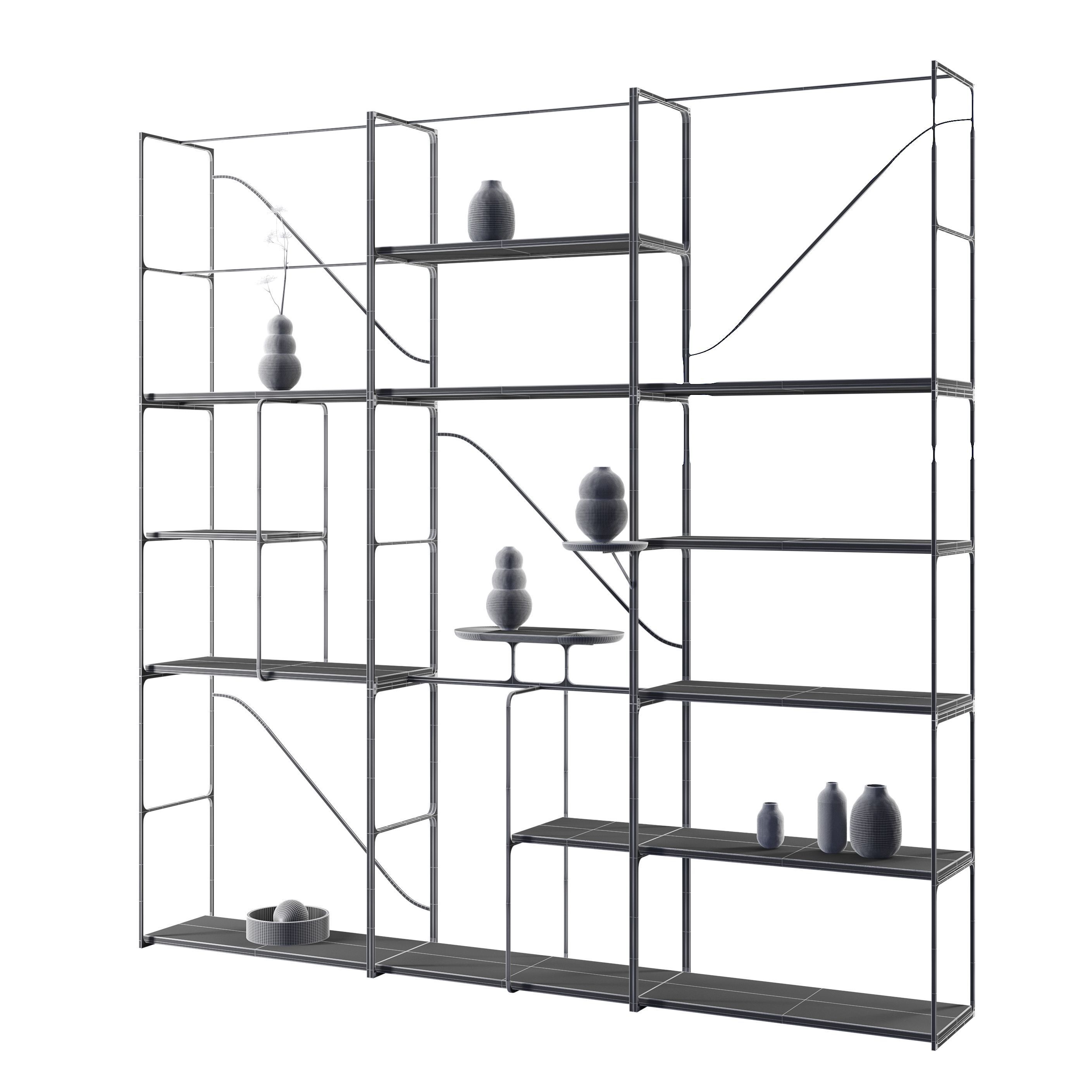 Etna bookshelf by Lithea 3D model_3