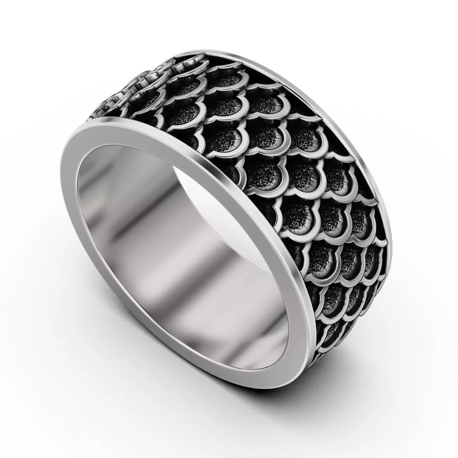 Japan pattern ring 3D print model_0