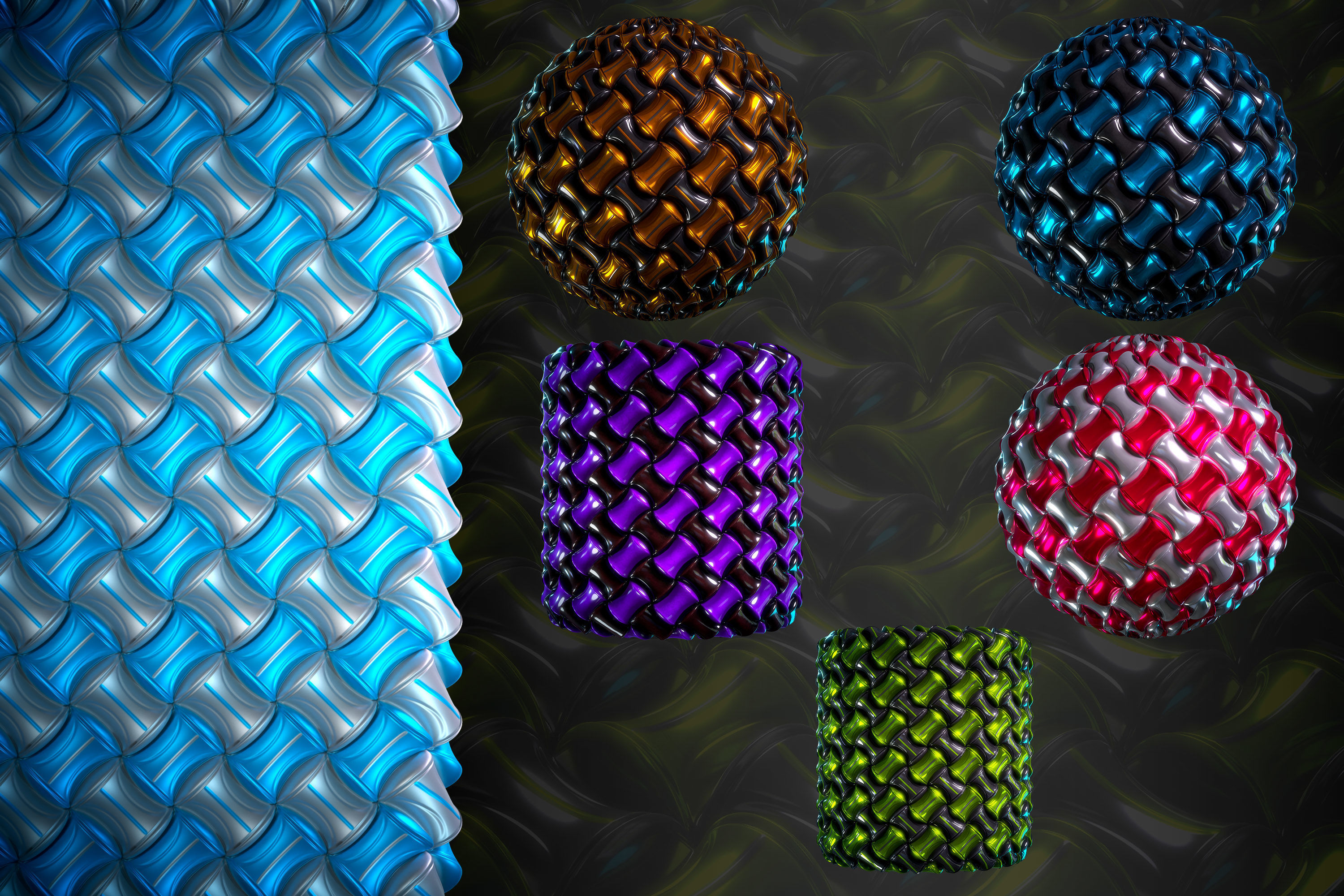 Hard Surface material - VOL 03 - Maps - SBsar -sci-fi Pattern Texture_2