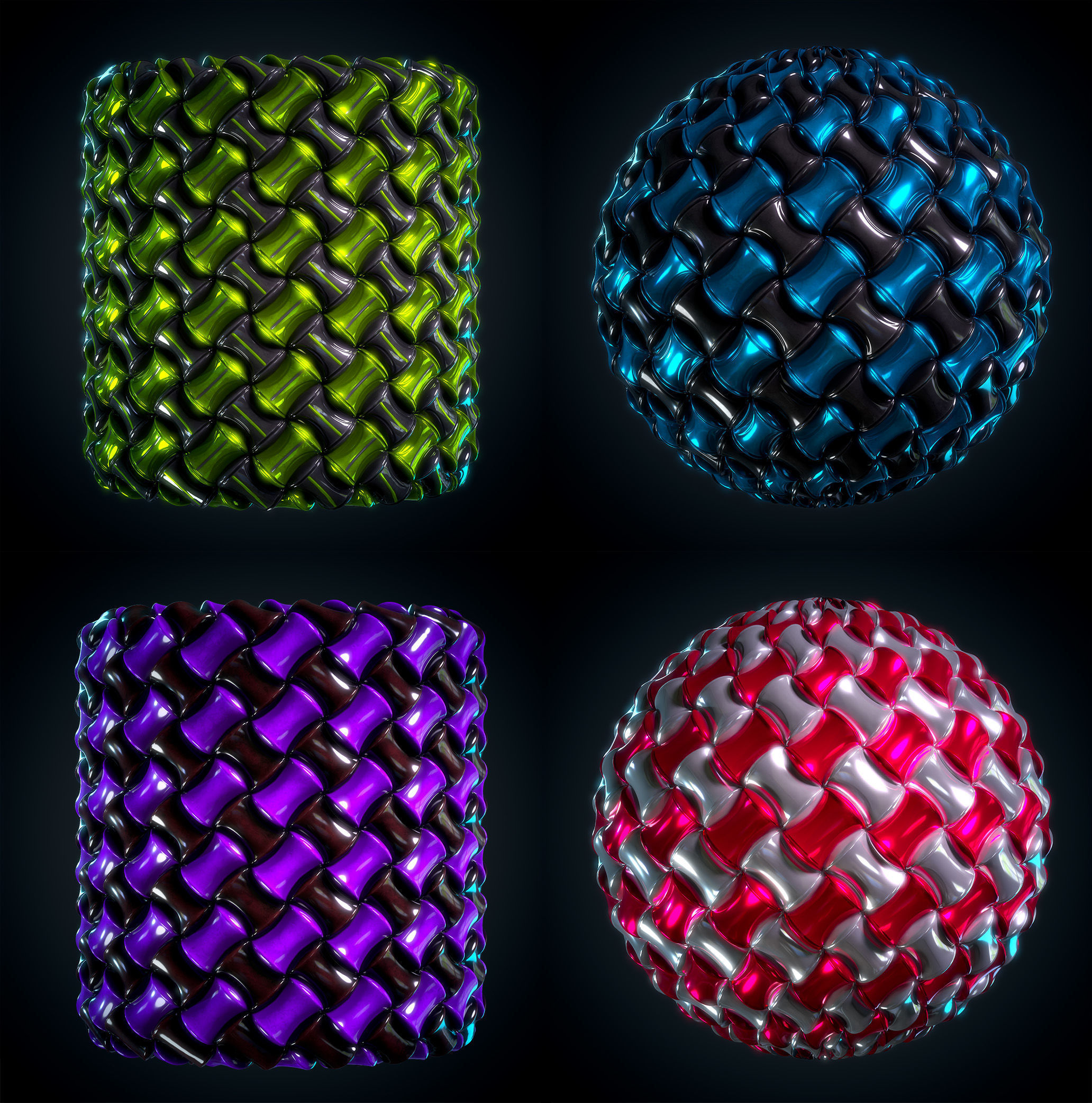 Hard Surface material - VOL 03 - Maps - SBsar -sci-fi Pattern Texture_1