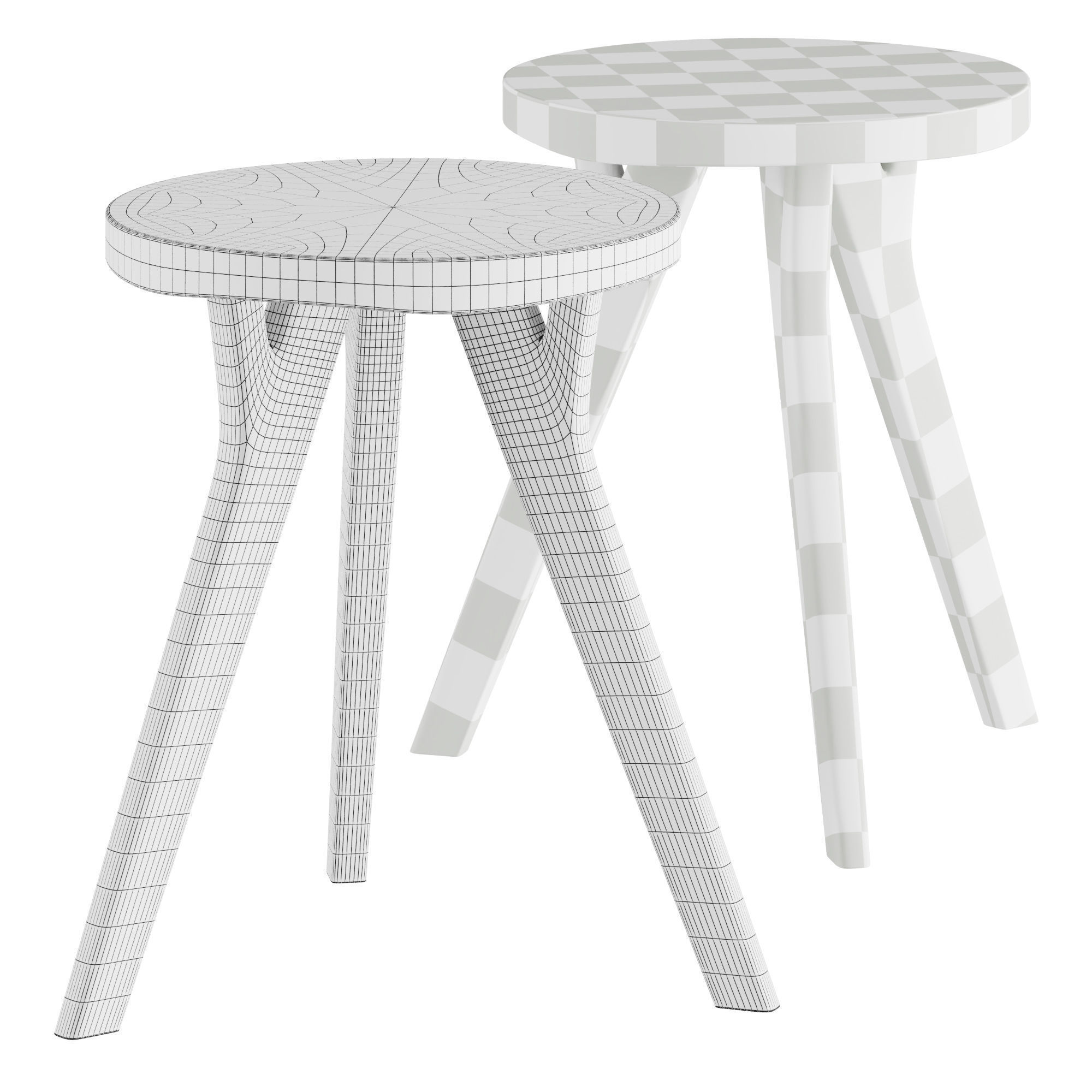 Nikari Stool 3D model_2