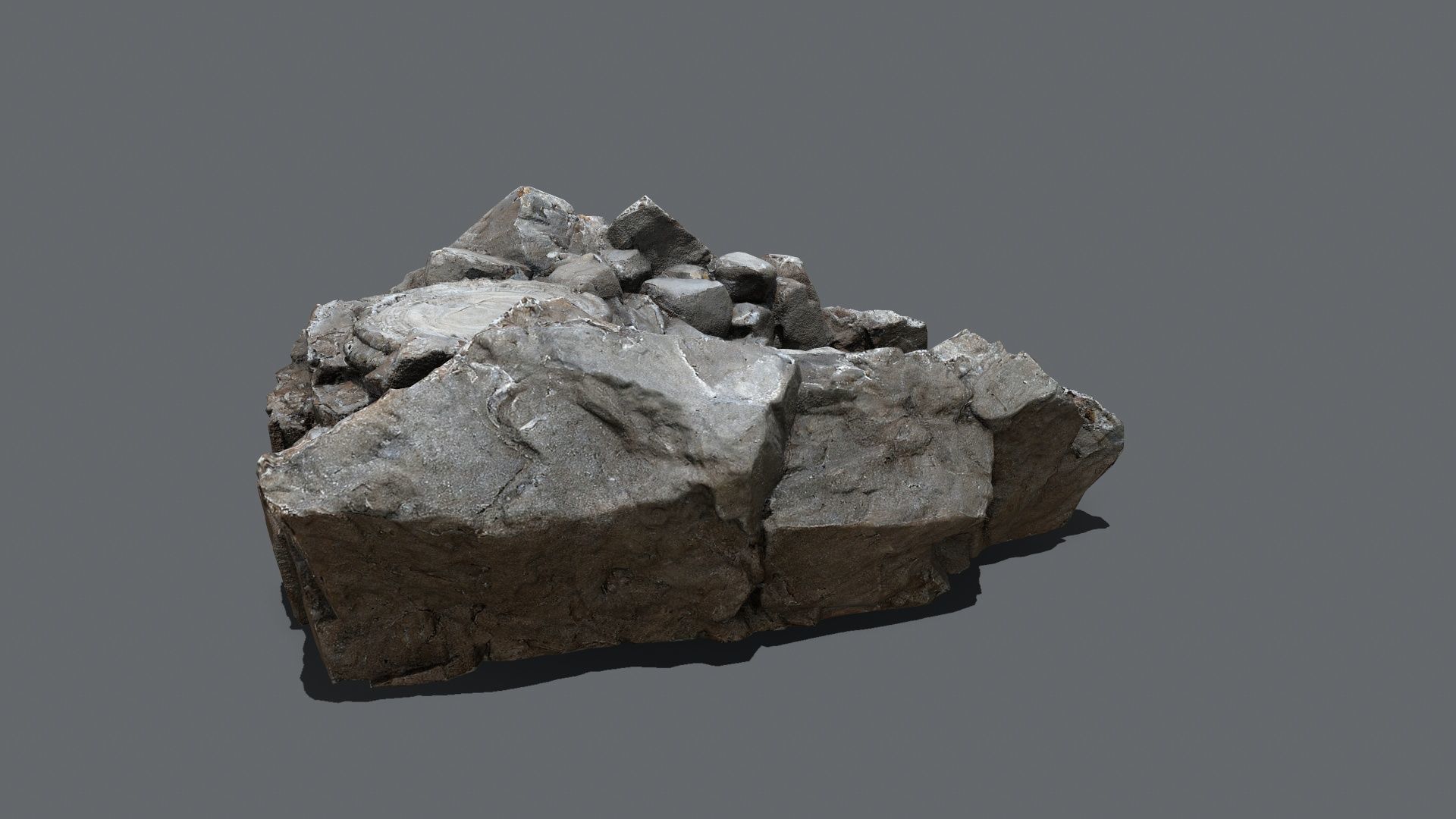 old stairs Low-poly 3D model_3