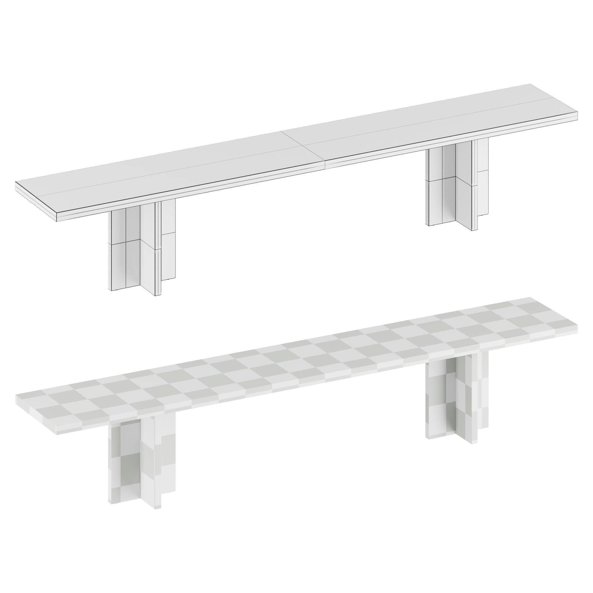 BARON Bench 3D model_1