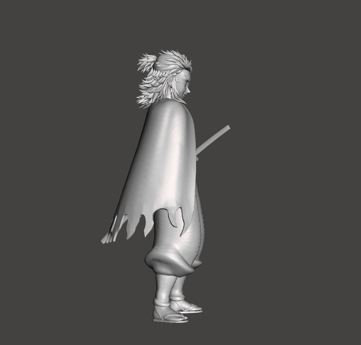 Kyojuro Rengoku Flame Hashira 3D Model 3D print model_1