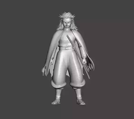 Kyojuro Rengoku Flame Hashira 3D Model 3D print model