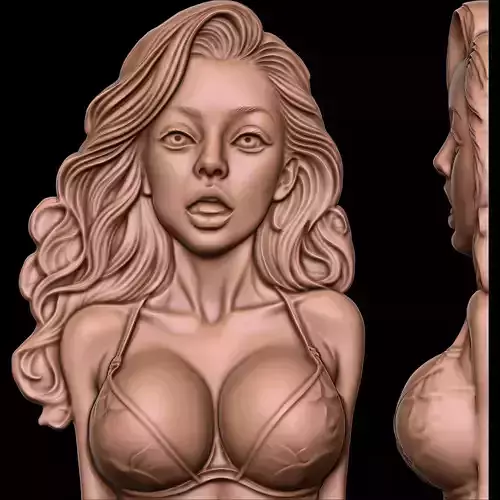 The Enchanted Woman STL file for 3d printing or CNC