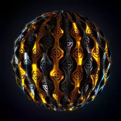 Hard Surface material - VOL 04 - Maps - SBsar sci-fi Pattern Texture
