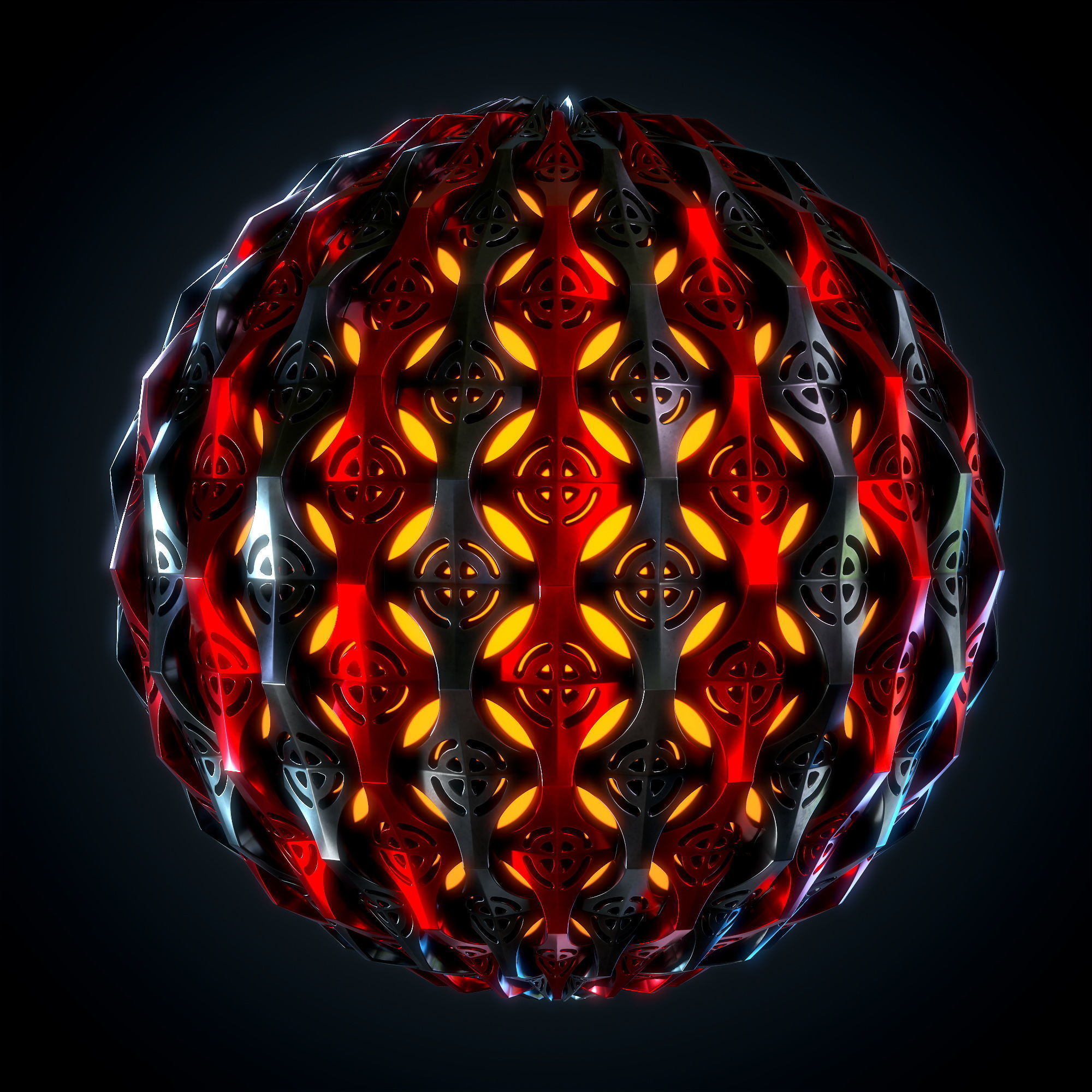 Hard Surface material - VOL 04 - Maps - SBsar sci-fi Pattern Texture_1