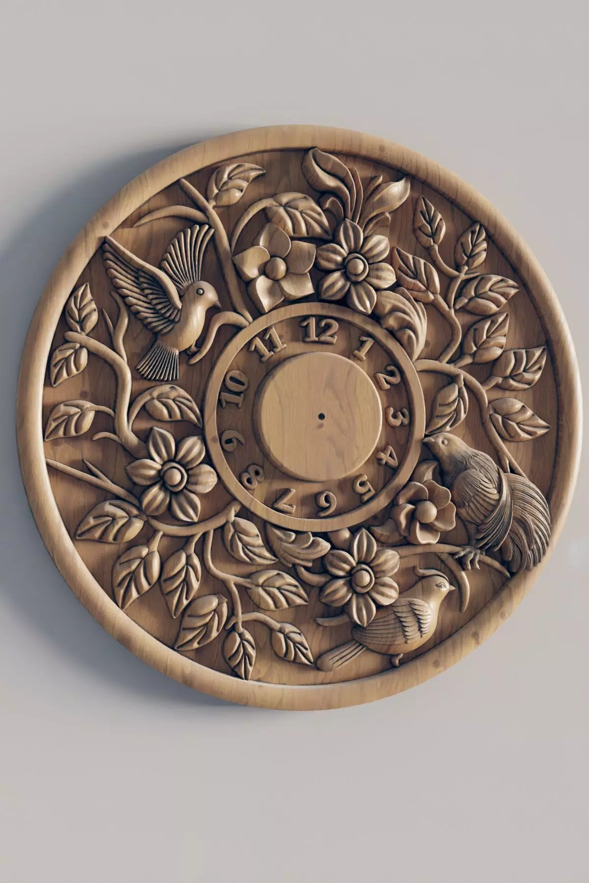 wall clock files 3D print model_0