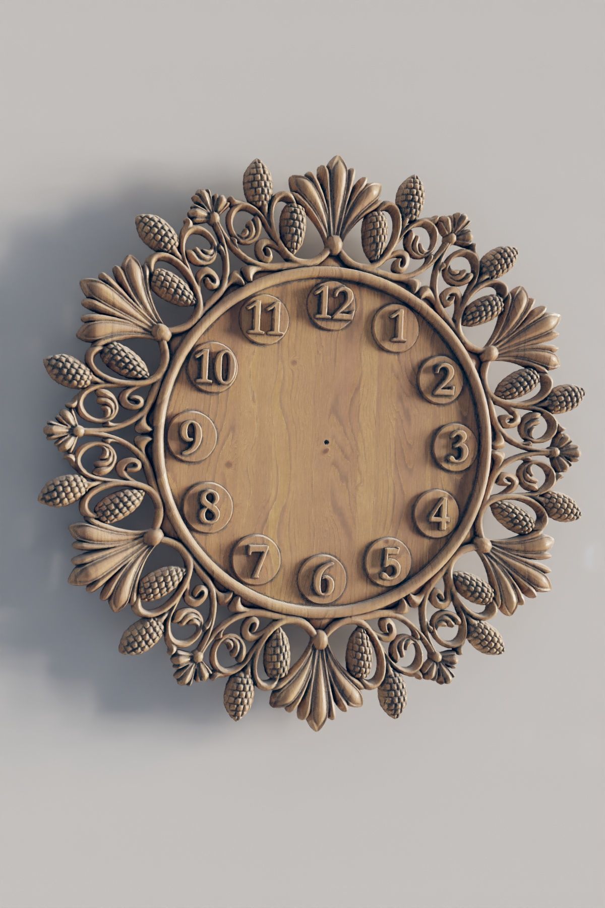 wall clock files 3D print model_1