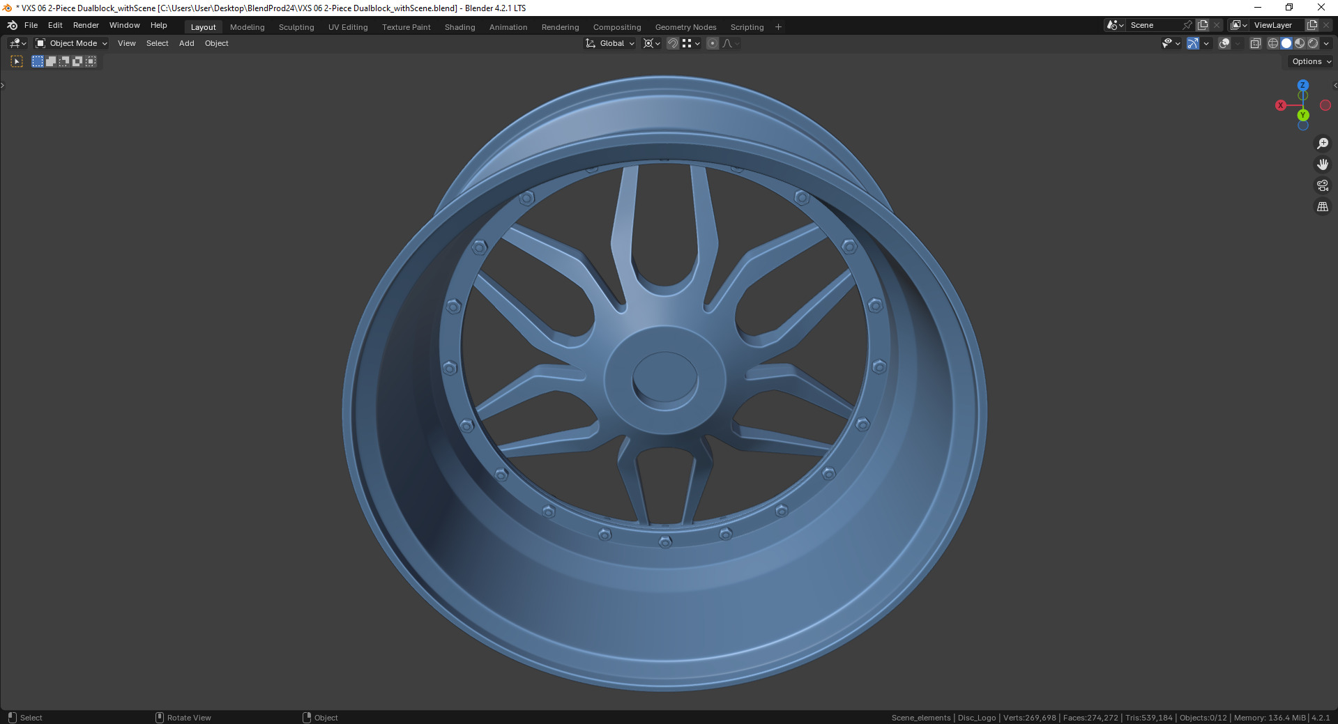 VXS 06 2-Piece Dualblock Rim 3D model_13