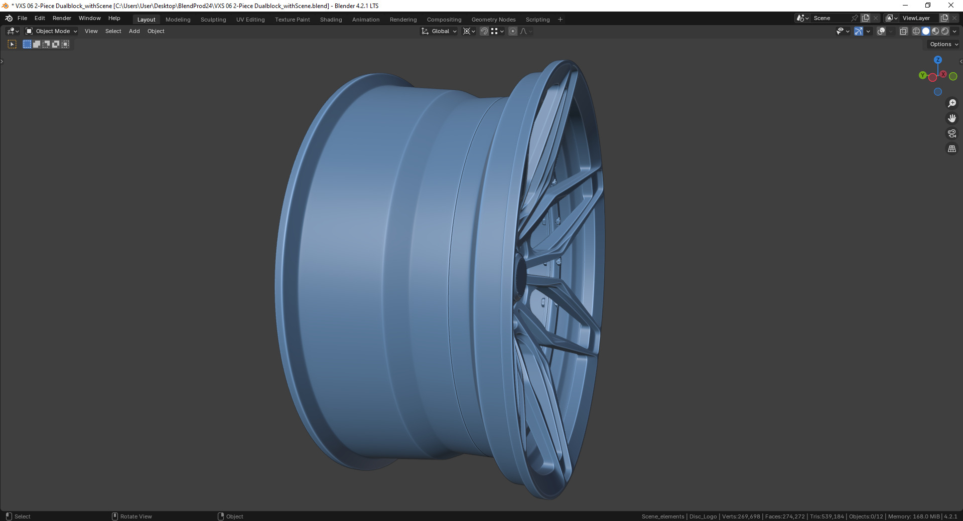 VXS 06 2-Piece Dualblock Rim 3D model_7