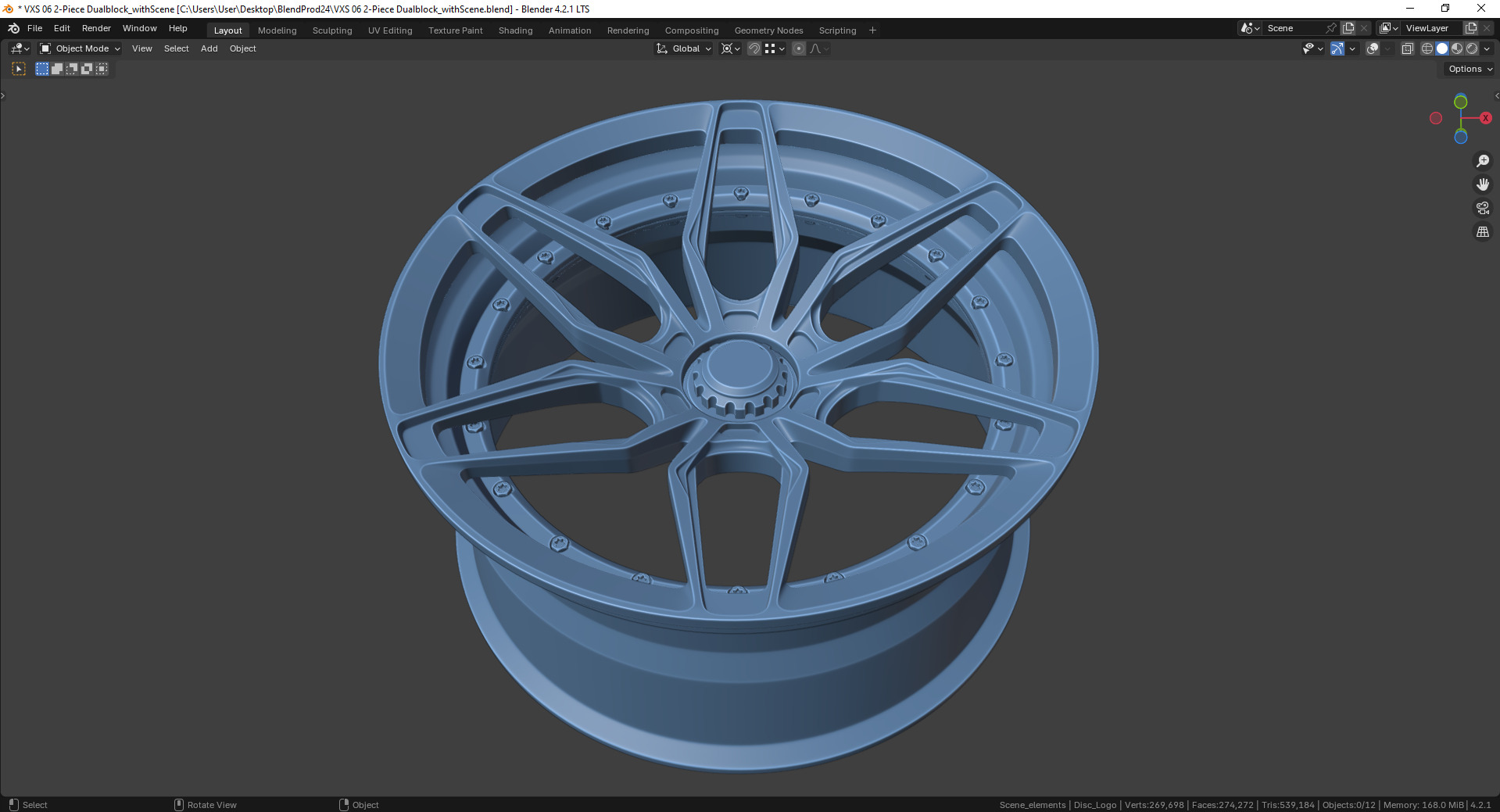 VXS 06 2-Piece Dualblock Rim 3D model_9