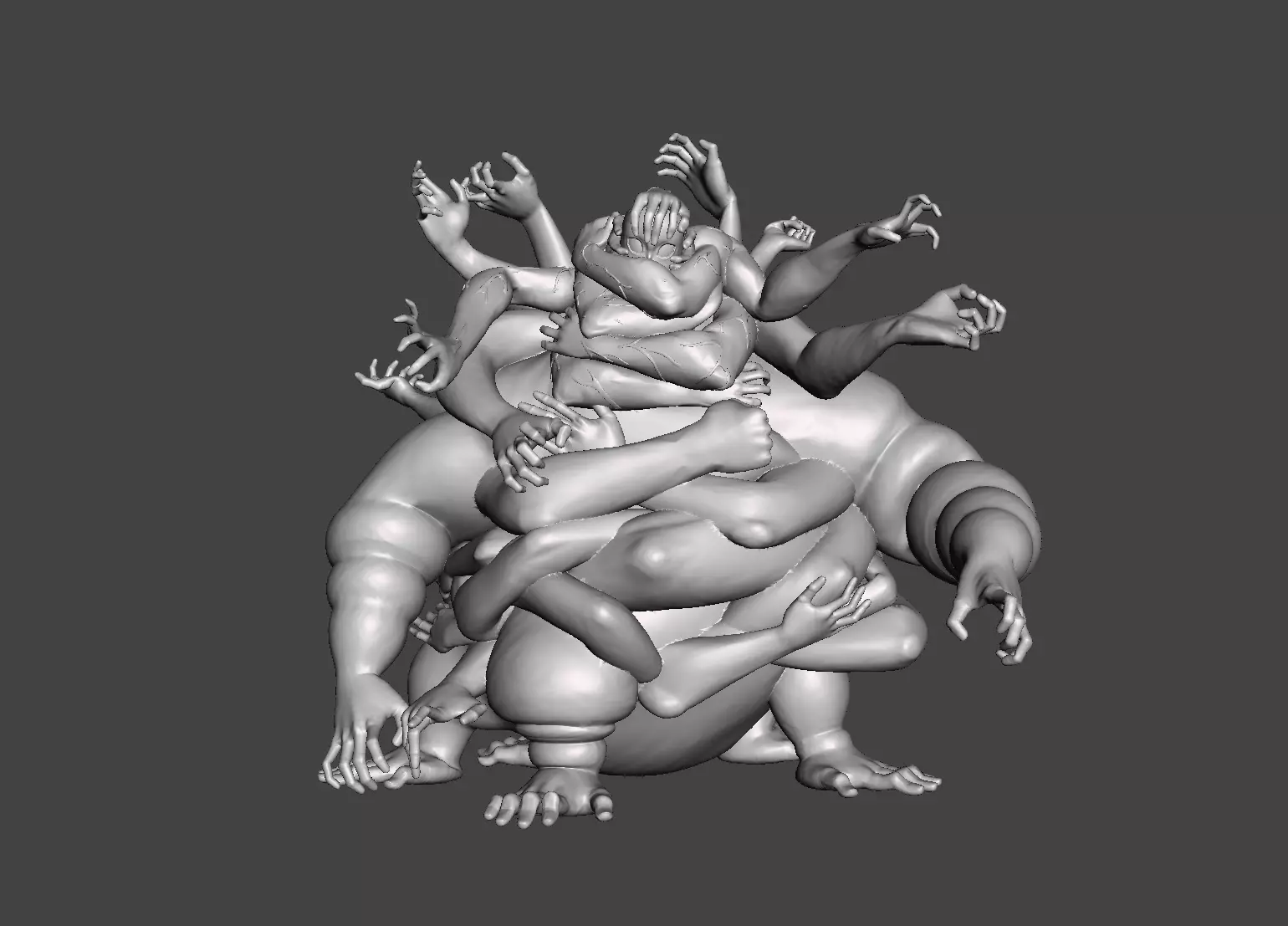 Hand Demon Kimetsu no Yaiba 3D Model 3D print model_0