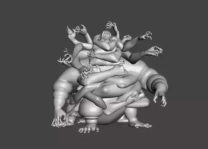 Hand Demon Kimetsu no Yaiba 3D Model