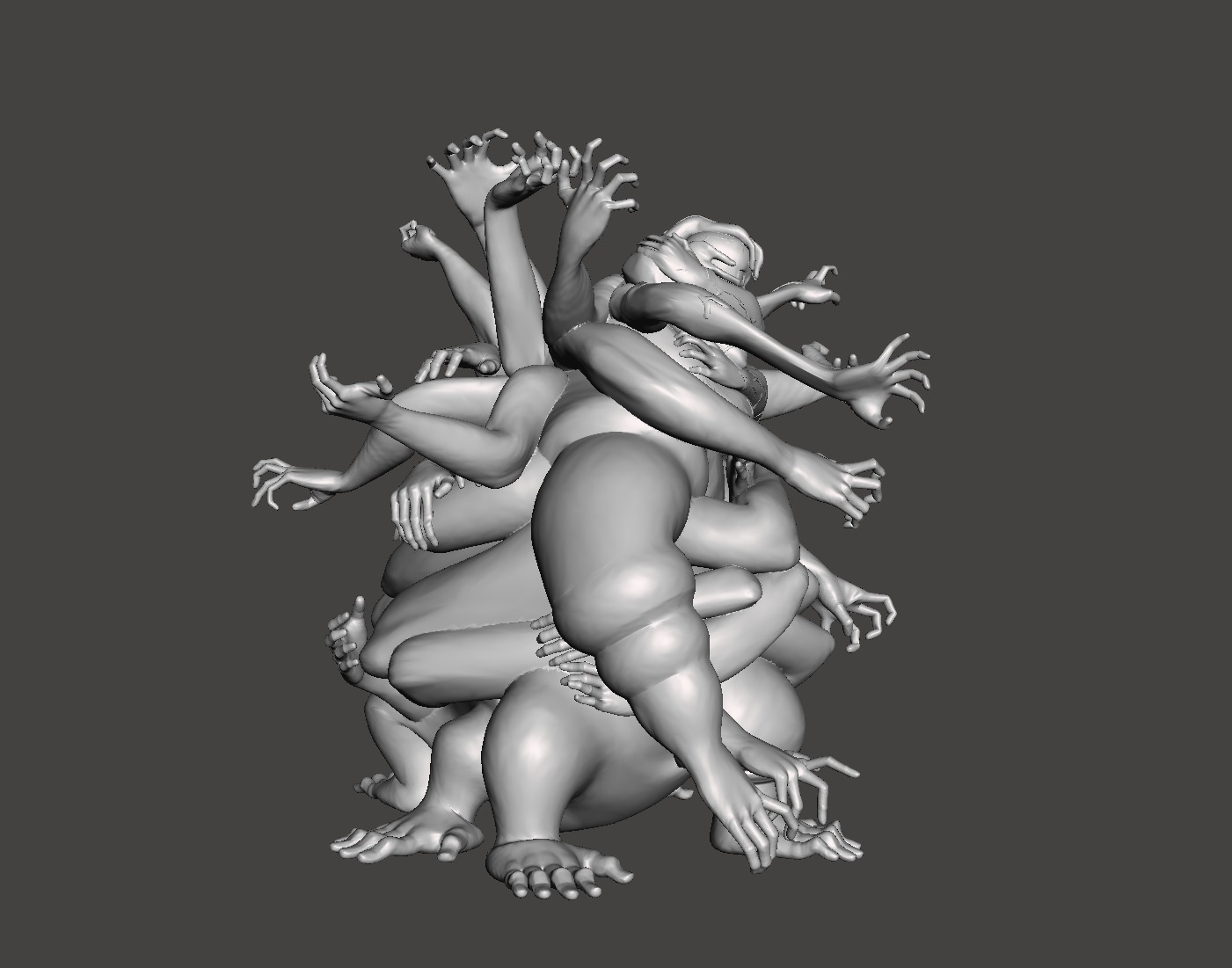 Hand Demon Kimetsu no Yaiba 3D Model 3D print model_1