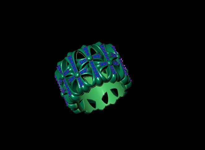 Rings 3D print model_2