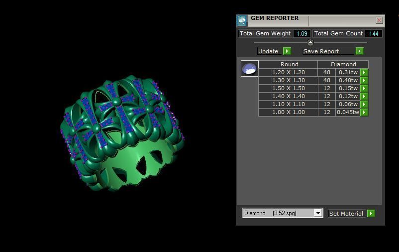 Rings 3D print model_3