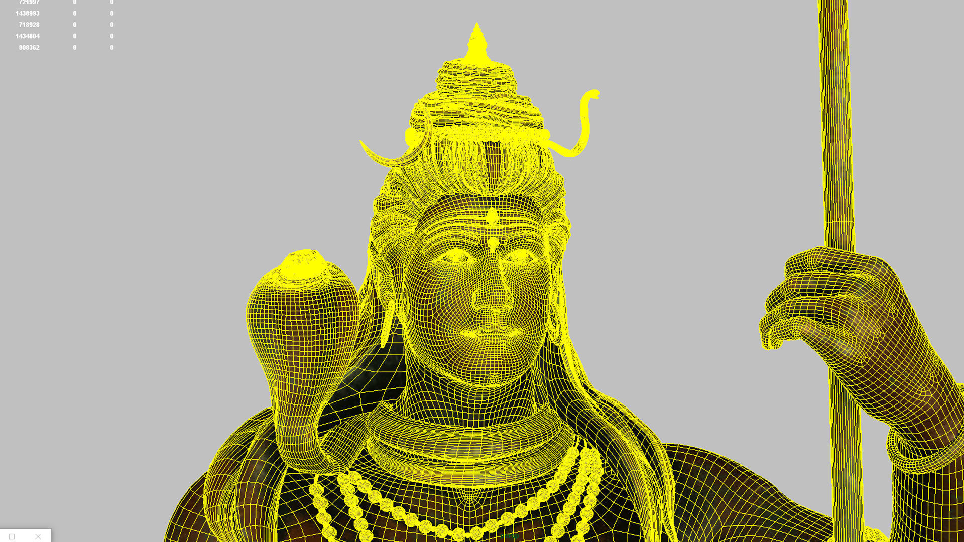 lord shiva statute 3d model 3D model_13