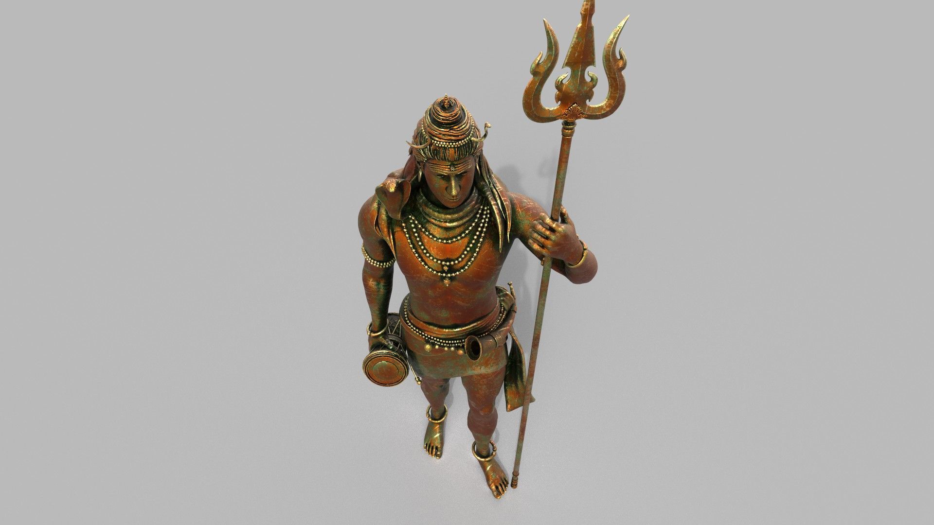 lord shiva statute 3d model 3D model_2