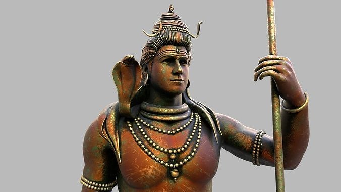 lord shiva statute 3d model 3D model