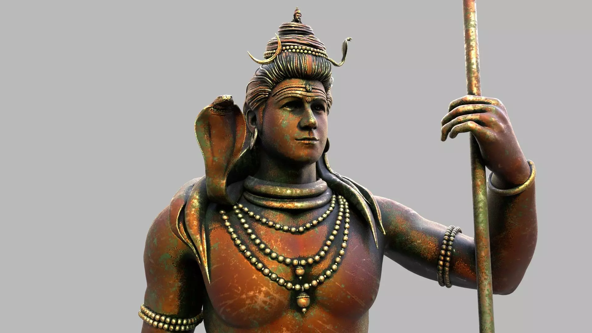 lord shiva statute 3d model 3D model_0