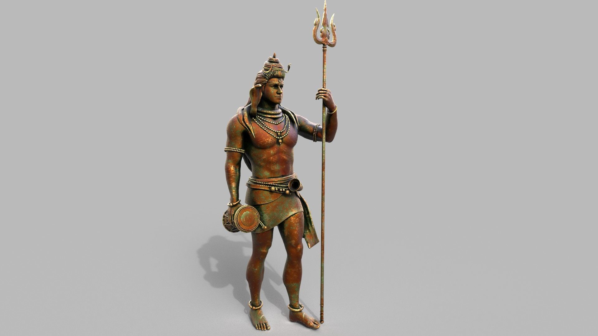 lord shiva statute 3d model 3D model_20