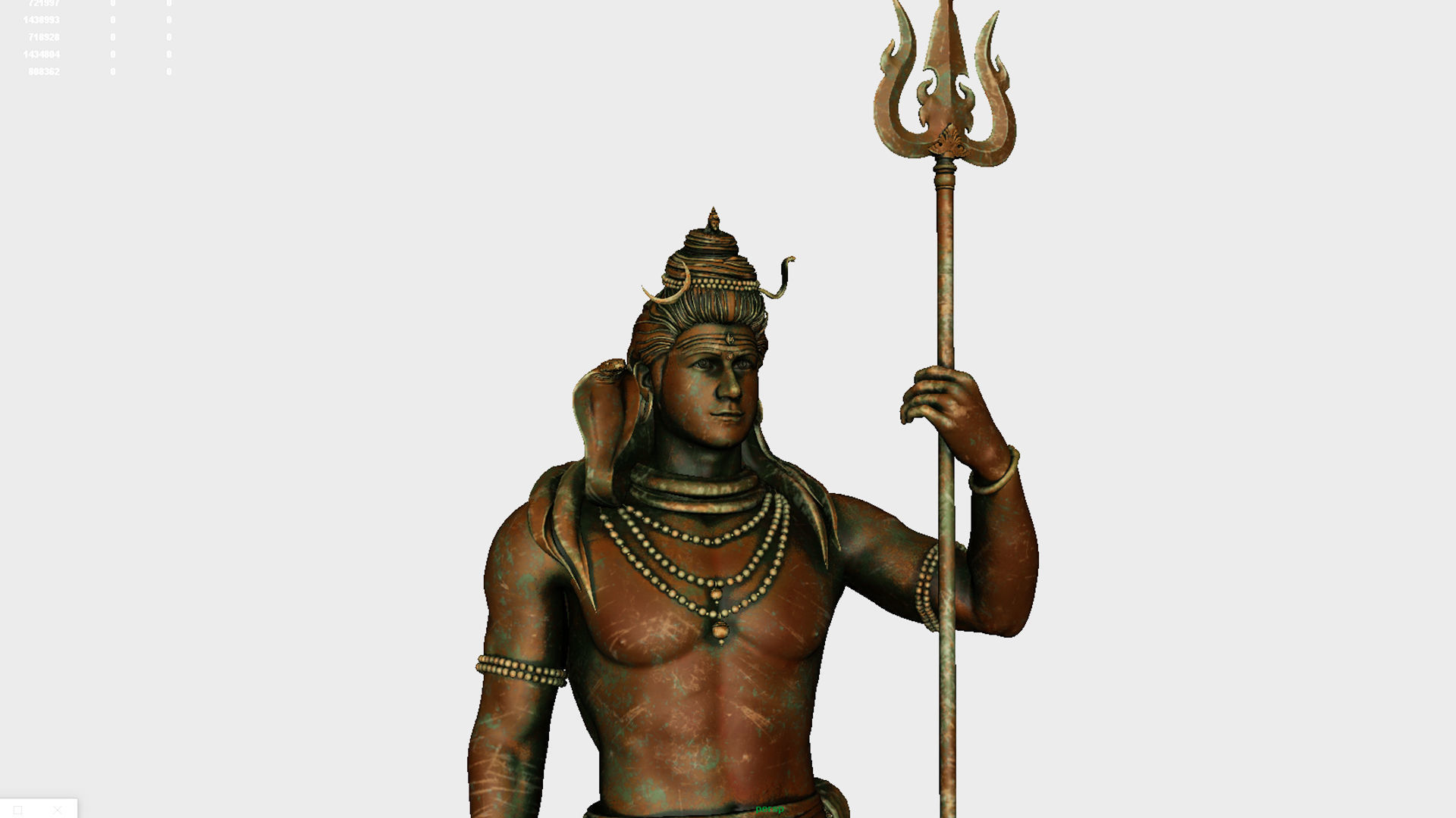 lord shiva statute 3d model 3D model_6