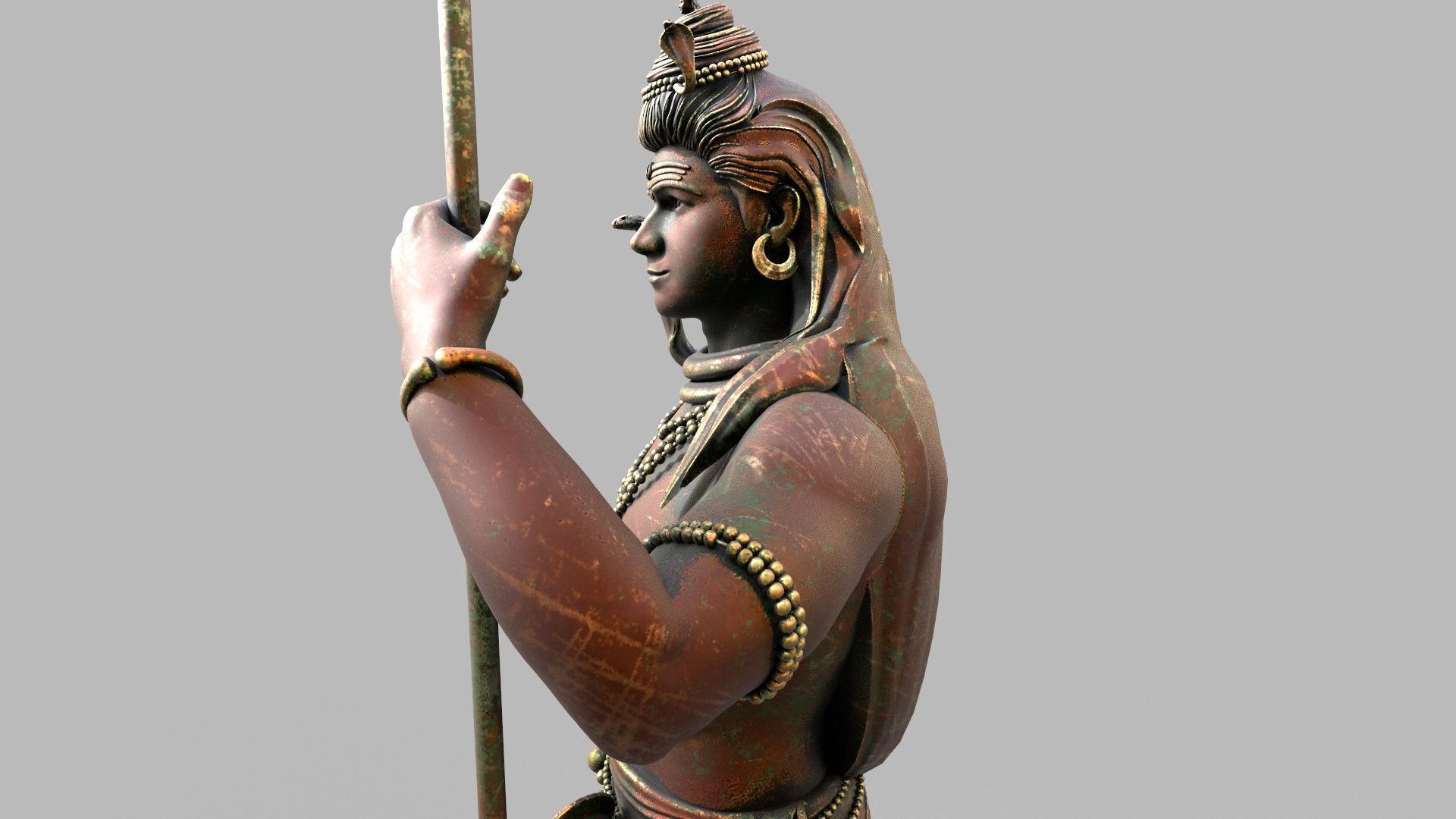 lord shiva statute 3d model 3D model_16