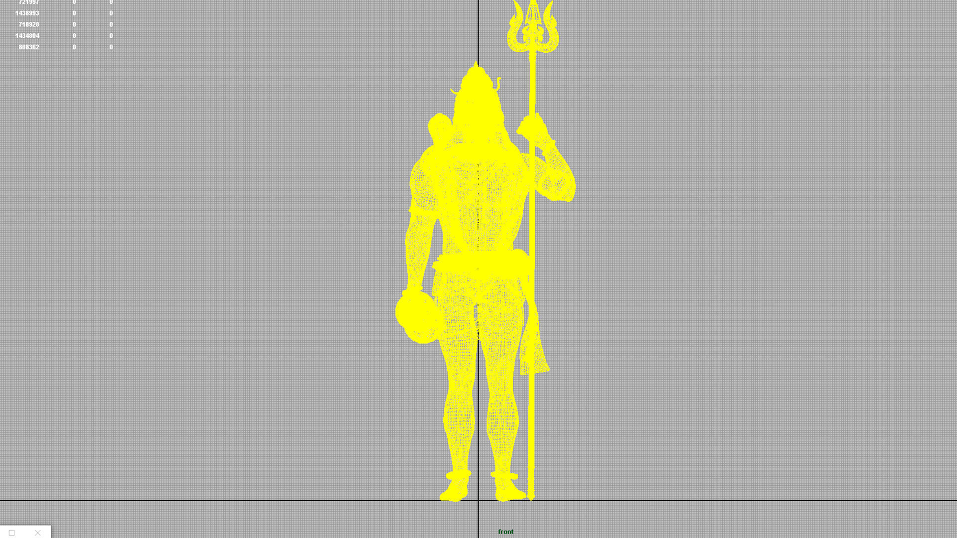 lord shiva statute 3d model 3D model_11