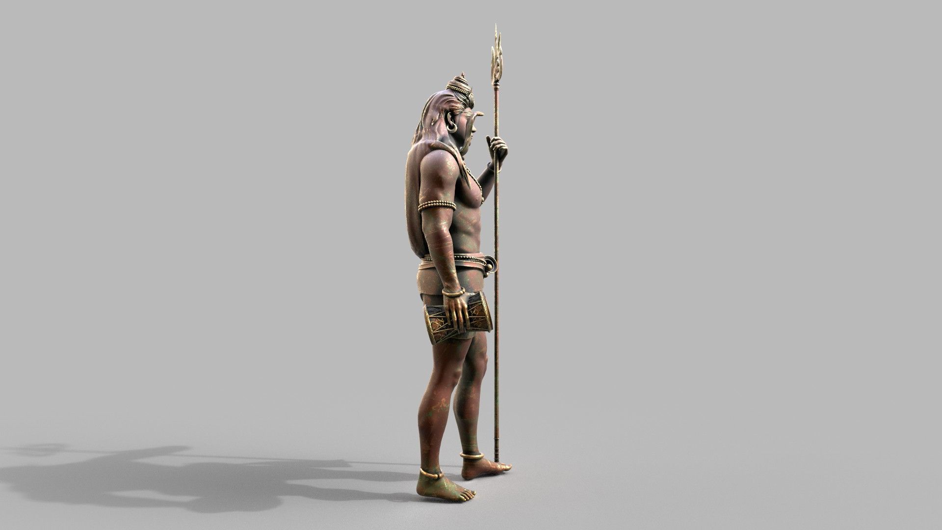 lord shiva statute 3d model 3D model_19