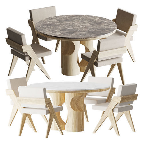 JOSE Table Chair 3D model