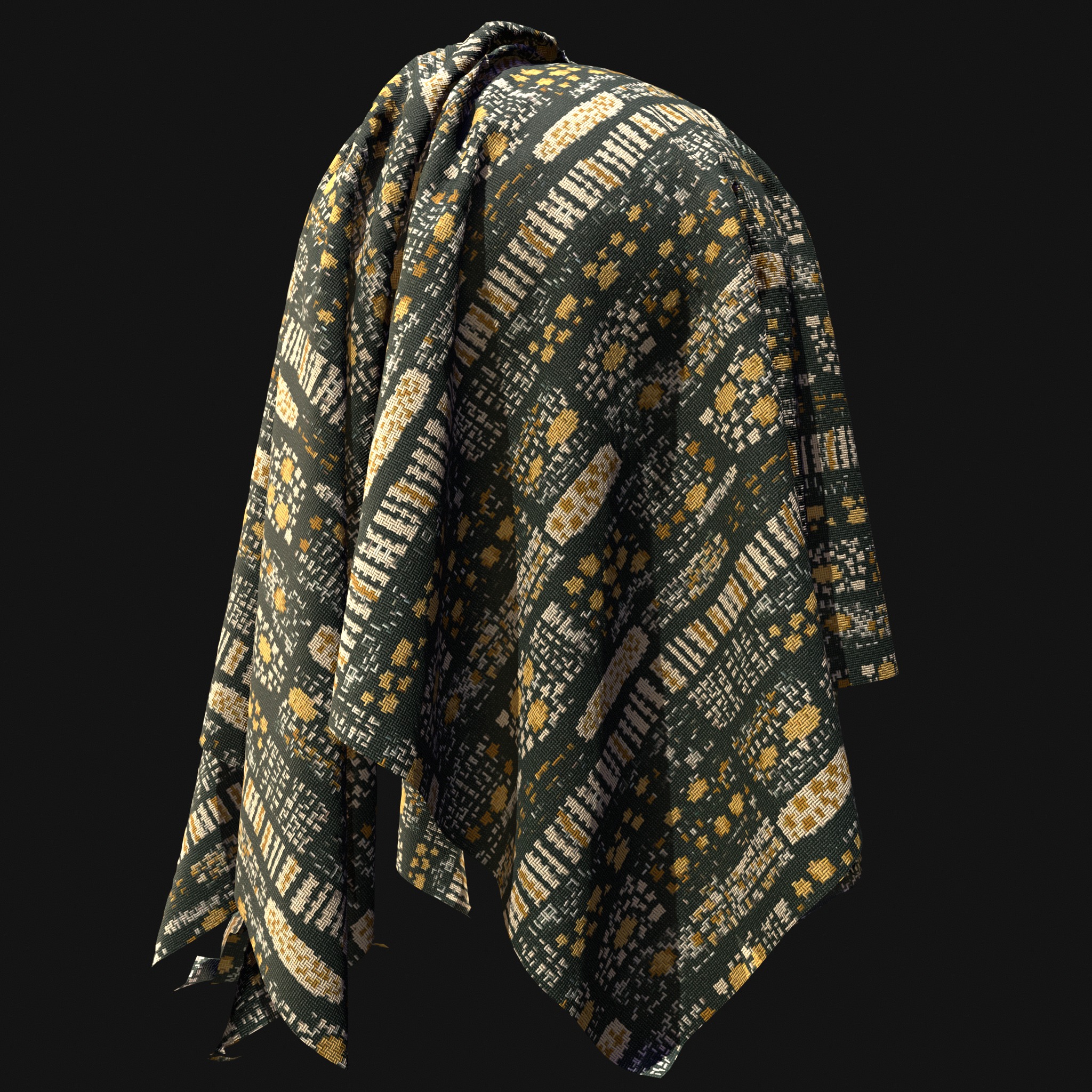 African Pattern fabric Texture_16