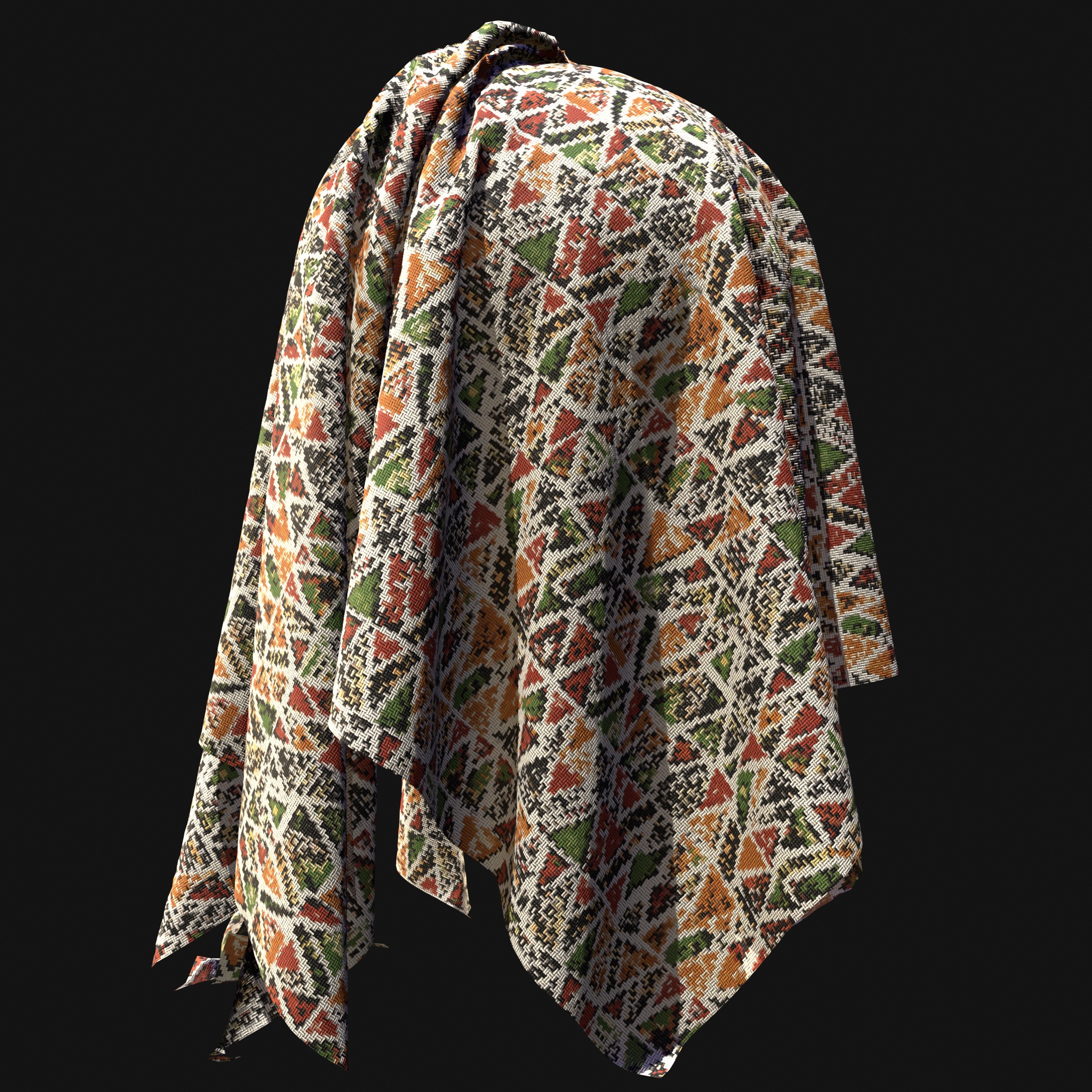 African Pattern fabric Texture_28