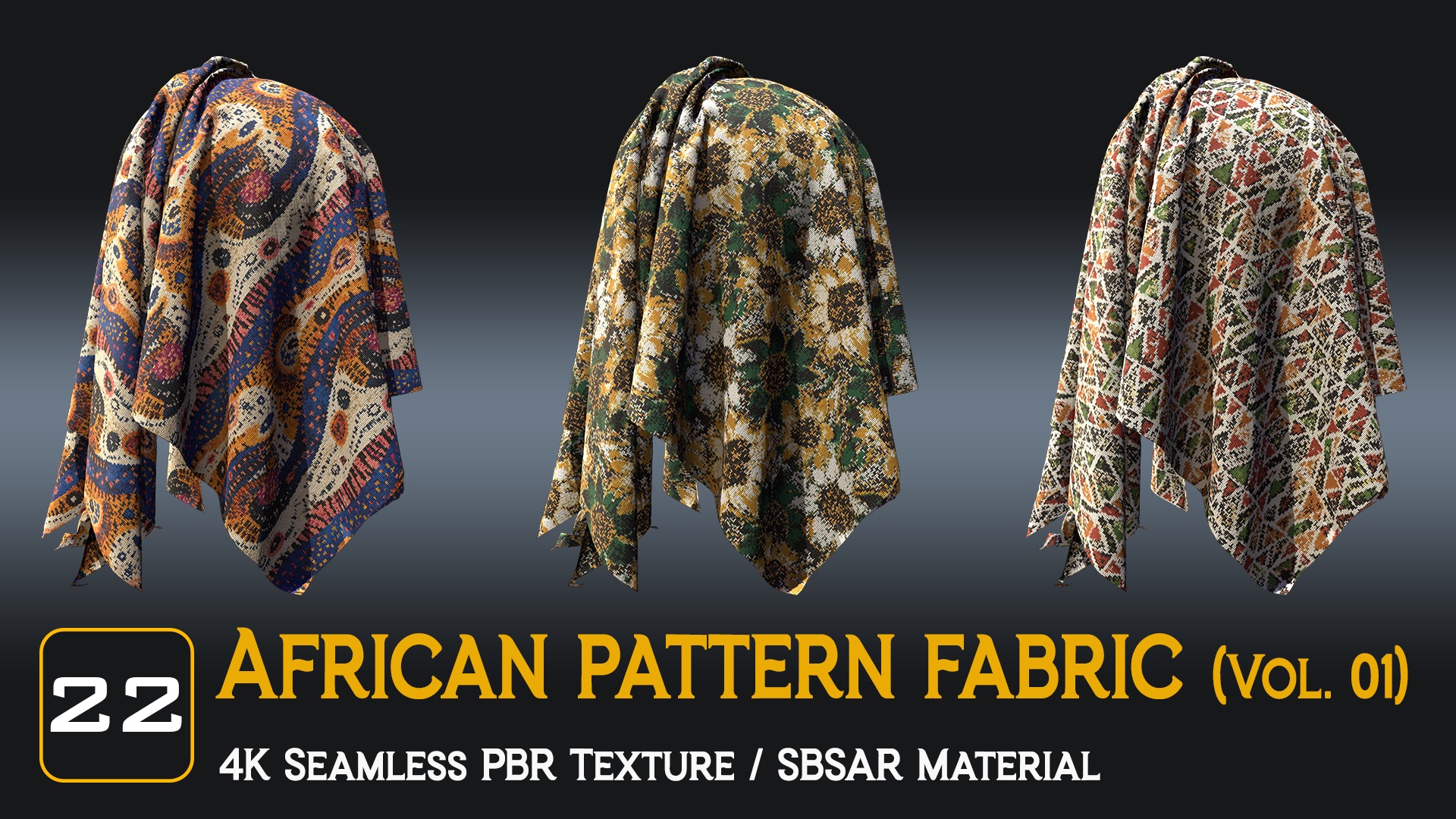 African Pattern fabric Texture_7
