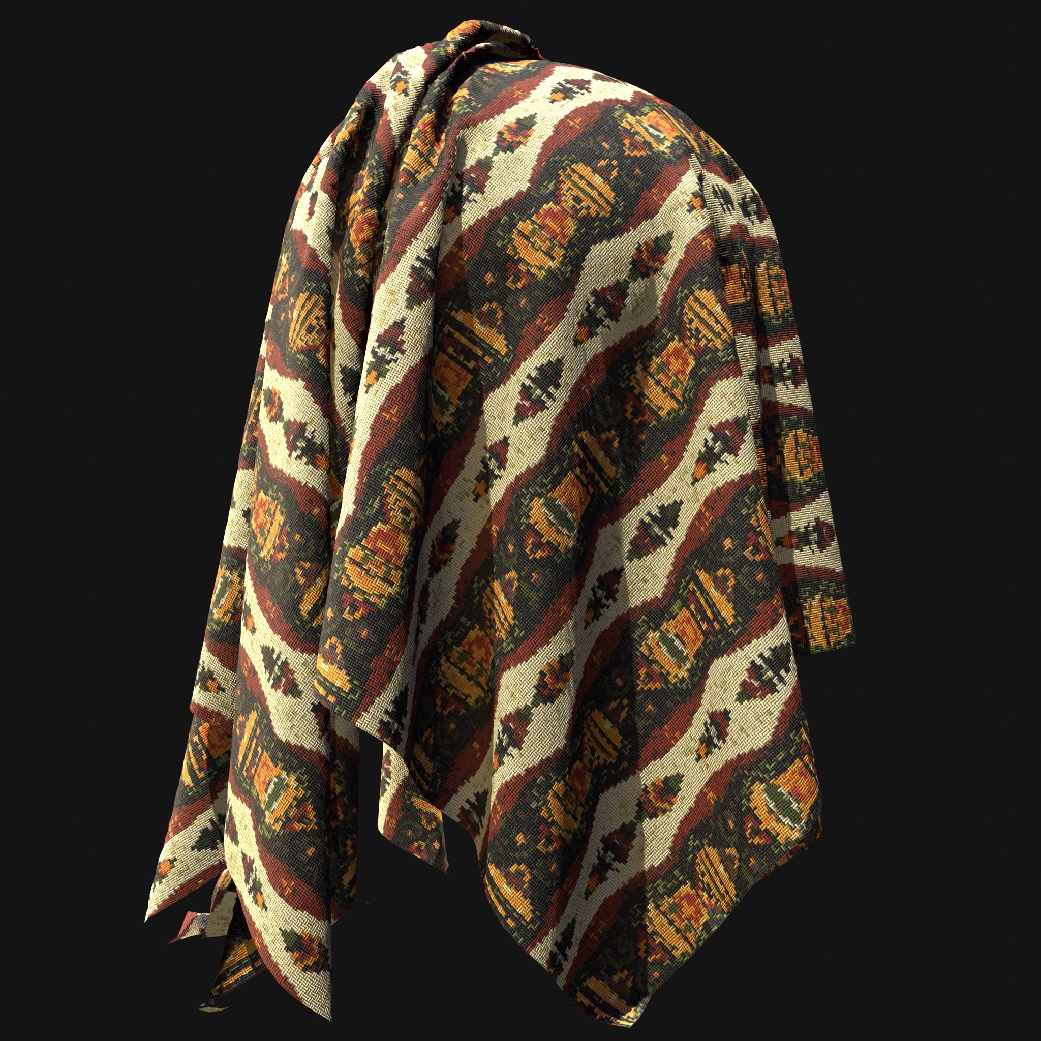 African Pattern fabric Texture_26