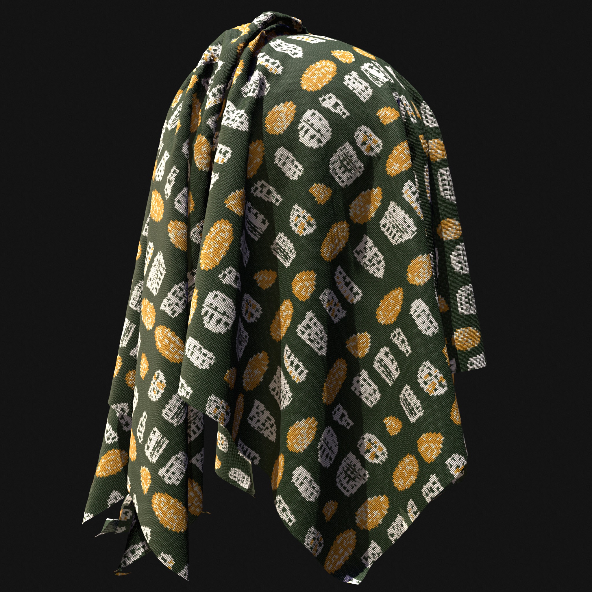 African Pattern fabric Texture_17