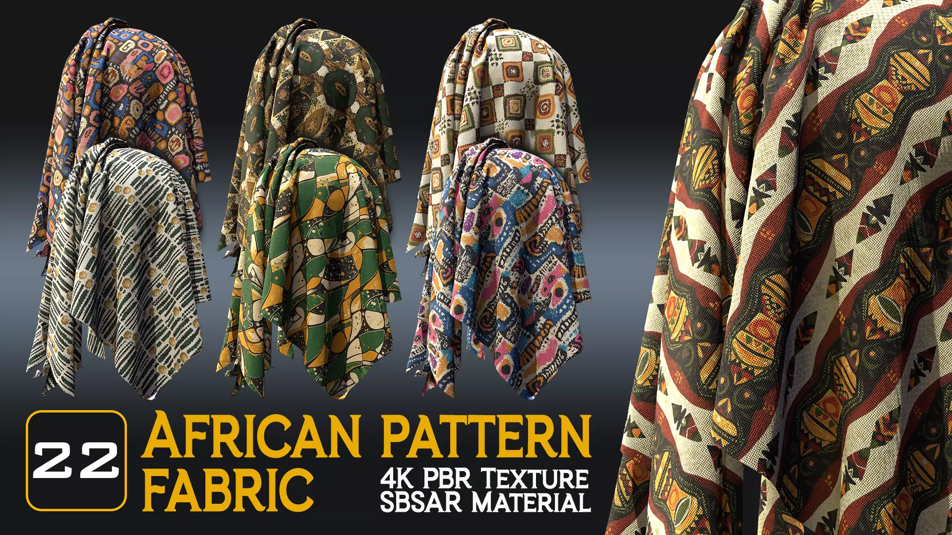African Pattern fabric Texture_0