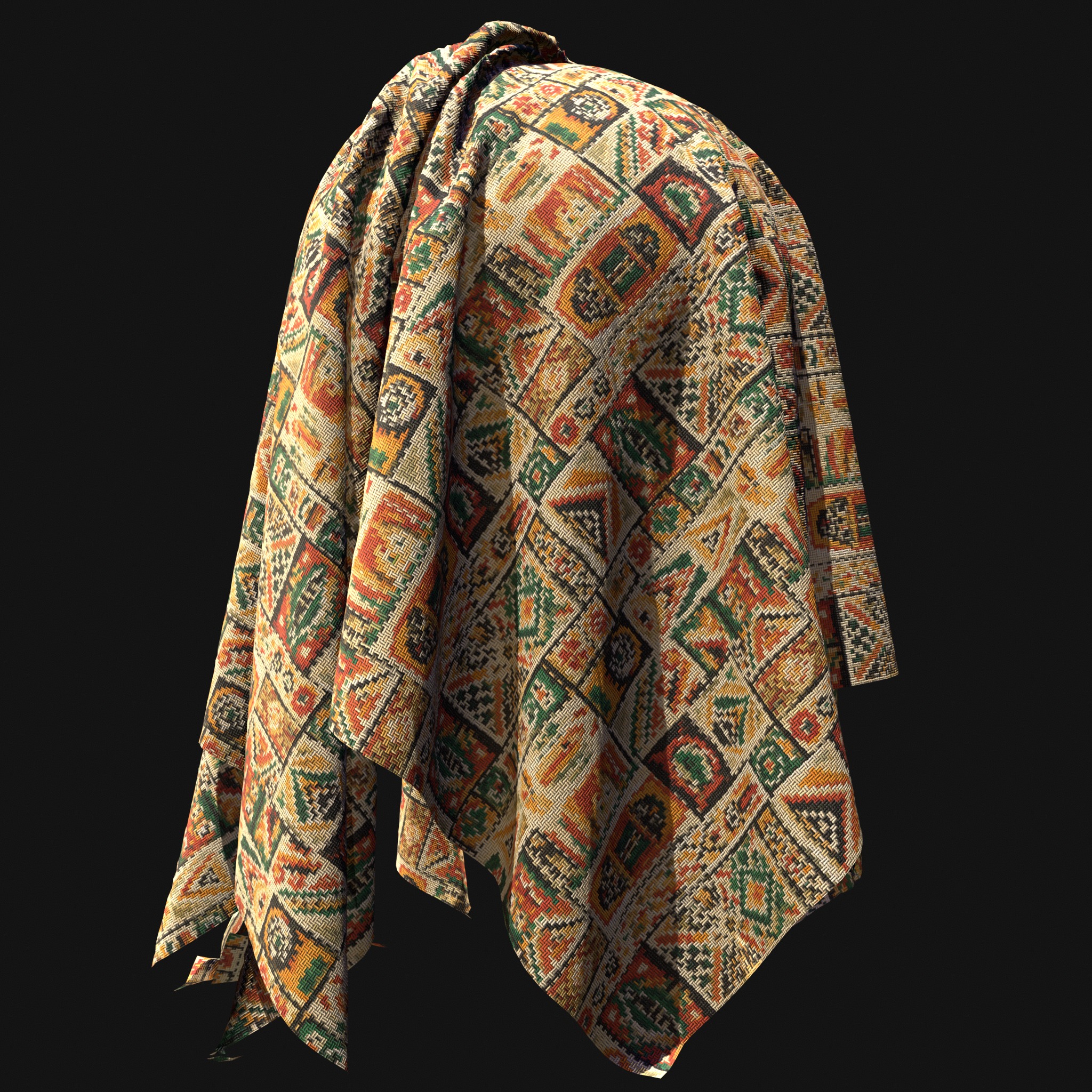 African Pattern fabric Texture_29