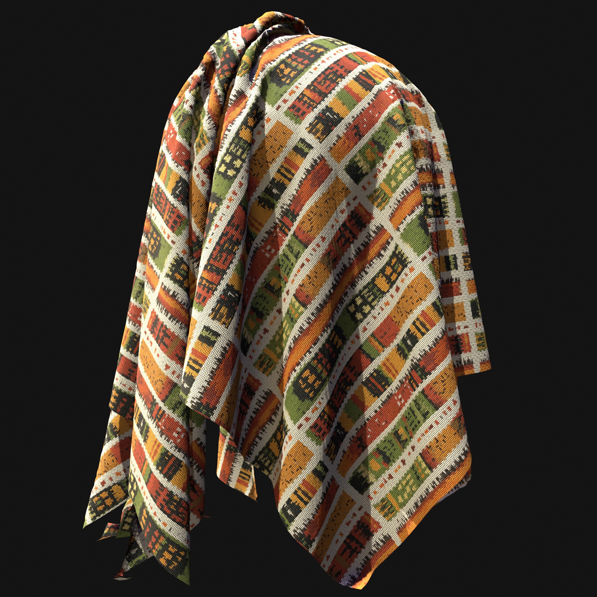 African Pattern fabric Texture_25